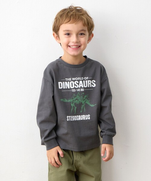 ANY（エニィ） tシャツ 恐竜プリント 長袖Tシャツ キッズ 子供服