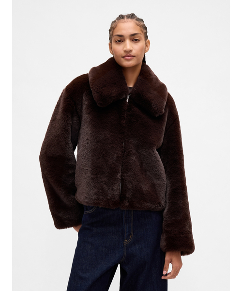 新品☆ファージャケット _.^ titty&co. フェイクファージャケット