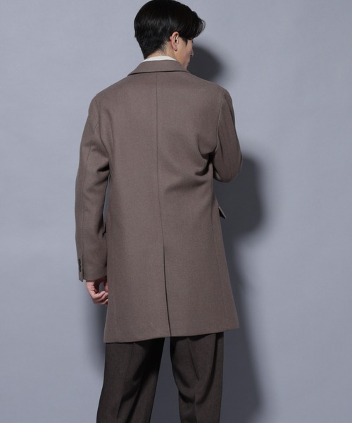 NANO universe チェスターコート コート ウール/Nメルトンチェスター
