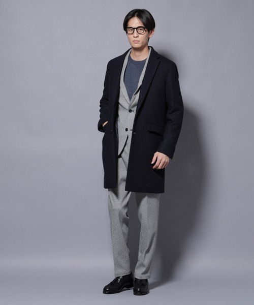 NANO universe（ナノ・ユニバース） チェスターコート コート ウール/N