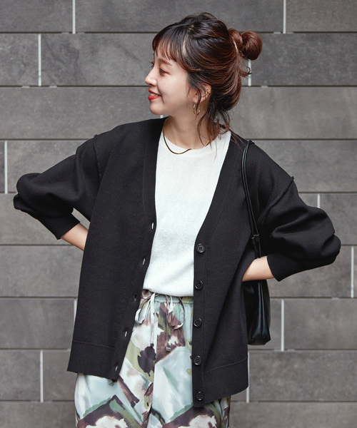 B.C STOCK（ベーセーストック） カーディガン 手洗い可 / スウェット