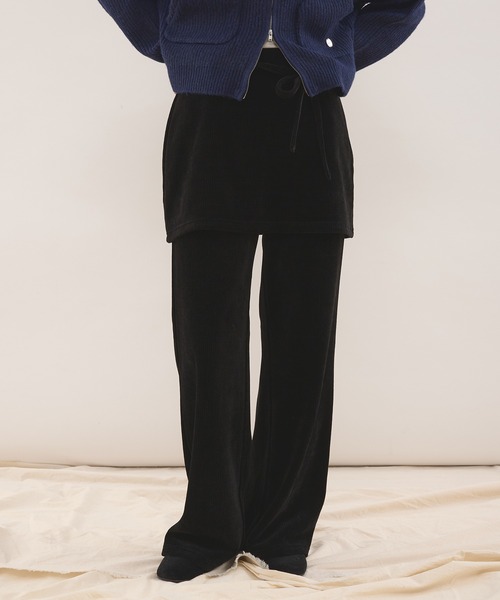 MUHET（ミュエータ） パンツ 「set item」velour corduroy skirt