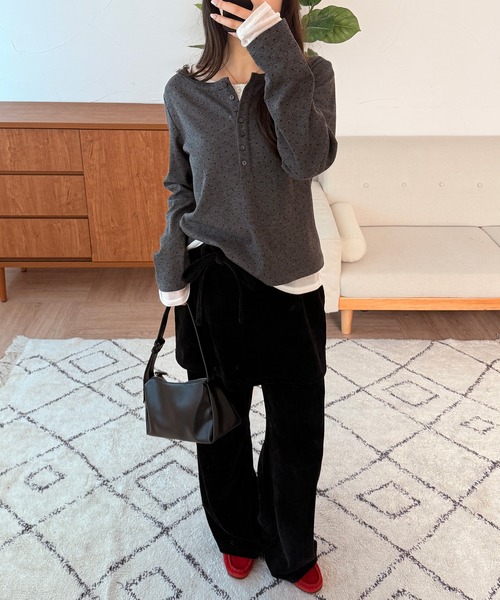 MUHET（ミュエータ） パンツ 「set item」velour corduroy skirt