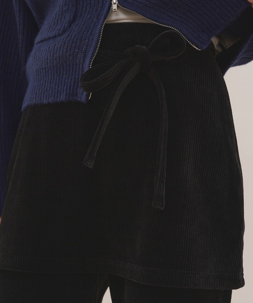 MUHET（ミュエータ） パンツ 「set item」velour corduroy skirt