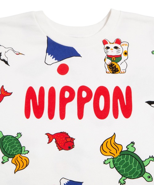 PUNYUS（プニュズ） トレーナー スウェット 「新サイズ」NIPPON総柄