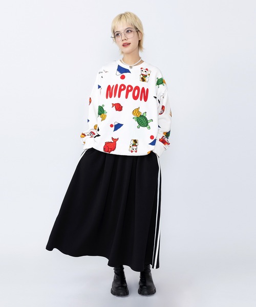 PUNYUS（プニュズ） トレーナー スウェット 「新サイズ」NIPPON総柄