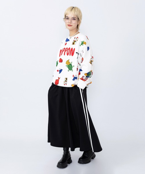 PUNYUS（プニュズ） トレーナー スウェット 「新サイズ」NIPPON総柄