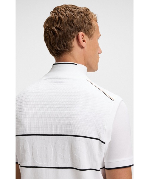 BOSS（HUGO BOSS） tシャツ コットン ミックスマテリアル スリーブレス