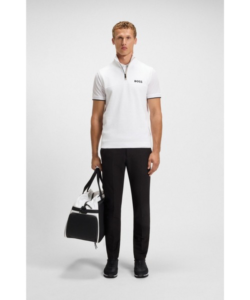 BOSS（HUGO BOSS） tシャツ コットン ミックスマテリアル スリーブレス