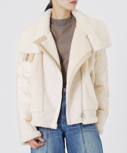 LOVELESS（ラブレス） ブルゾン アウター ファーコンビライダース