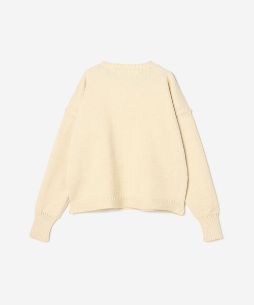 ルトリコチュール イエロー クルーネック ニットセーター サイズ50 ル