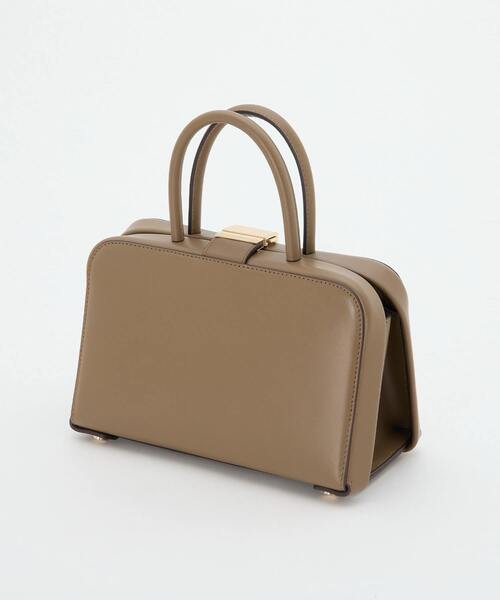 PUNTI プンティ　ベージュ レザー ハンドバッグ　保存袋付き martinique（マルティニーク） ハンドバッグ 「PUNTI /プンティ」PLAIN