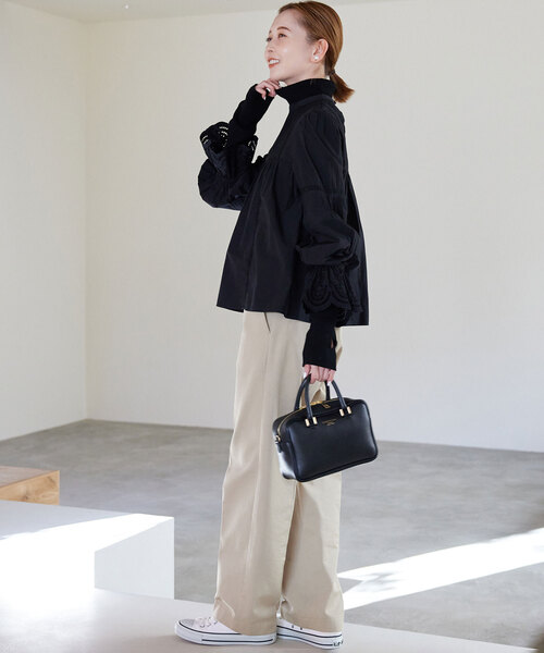 SLOBE IENA（スローブイエナ） 長袖ブラウス FREE ホワイト レディース