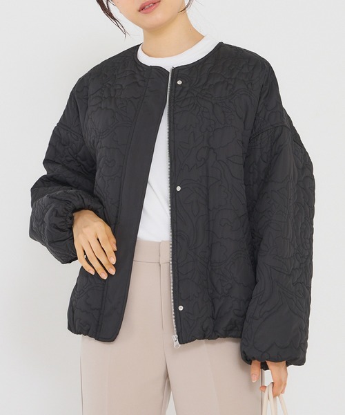 「INCEDE」 ブルゾン M オフホワイト レディース_画像4