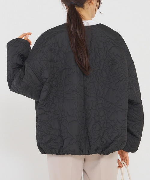 「INCEDE」 ブルゾン M オフホワイト レディース_画像6