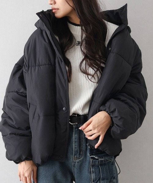 SpRay（スプレイ） ダウンコート ダウンジャケット 裾ラウンドフェイク