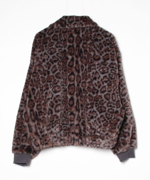 ブルゾン アウター レオパードファーボンバージャケット メンズ