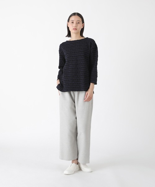 極美品❤️ プランテーション ドット柄ガーゼカットソー 黒 ゆったり 日本製 プランテーション セール（レディースその他トップス）｜トップス