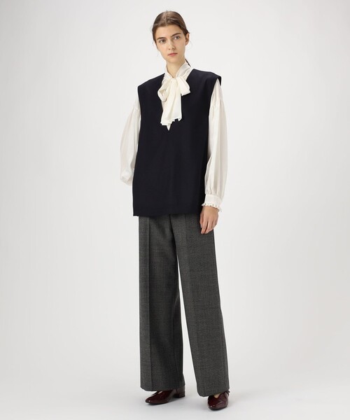 Ballsey（ボールジィ） ベスト ジレ ウールスムース Vネックベスト