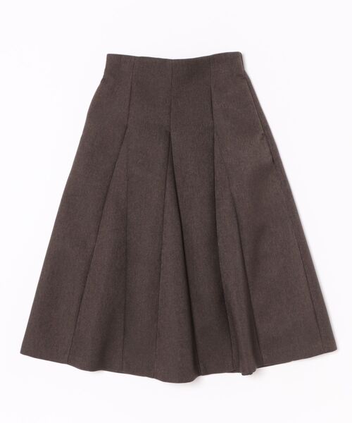 MICHEL KLEIN（ミッシェルクラン） フレアスカート 38 ダークブラウン