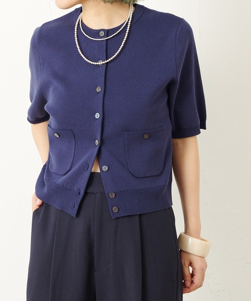 「Omekashi」 ニットカーディガン FREE ブラック レディース_画像2