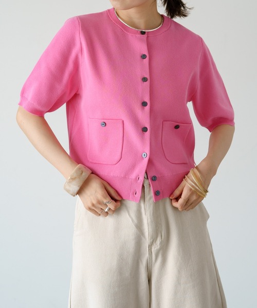 「Omekashi」 ニットカーディガン FREE ブラック レディース_画像4