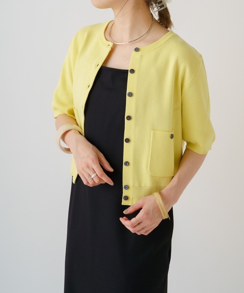 「Omekashi」 ニットカーディガン FREE ブラック レディース_画像5