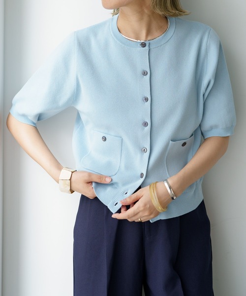 「Omekashi」 ニットカーディガン FREE ブラック レディース_画像6