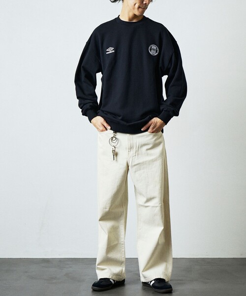 Umbro ネイビー スウェットシャツ 楽天市場】UMBRO アンブロ umbro 別注 クルーネックスウェットシャツ