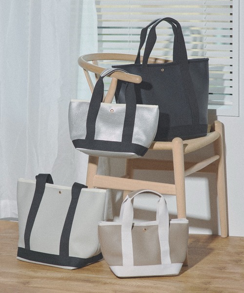 「MAISON BREEZE」 トートバッグ FREE グレイッシュベージュ レディース_画像6