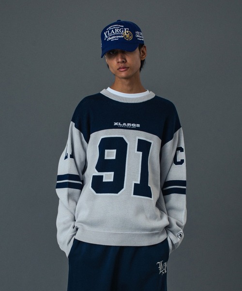 XLARGE（エクストラ ラージ） セーター ニット FOOTBALL SWEATER
