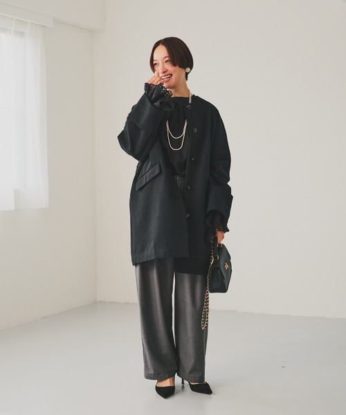 pual ce cin スラックス パンツ 「SMLサイズ展開」「セットアップ対応