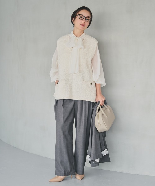 pual ce cin スラックス パンツ 「SMLサイズ展開」「セットアップ対応