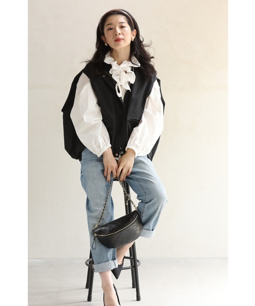 「CAWAII」 ベスト FREE モカ レディース_画像7