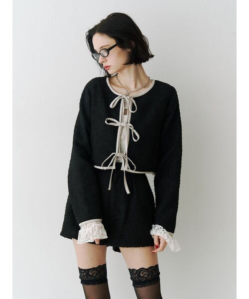 jouetie（ジュエティ） パンツ コンパクトツイードショーパン