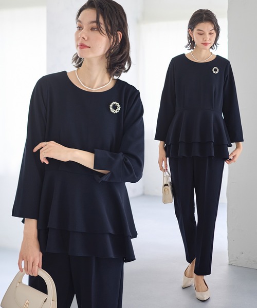 GeeRA（ジーラ） セットアップ 「2点セット」ペプラムティアード