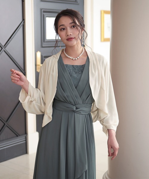 「Jolie et Jolie」 ボレロ M ベージュ レディース_画像2