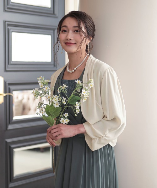 「Jolie et Jolie」 ボレロ M ベージュ レディース_画像3