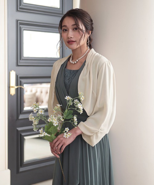 「Jolie et Jolie」 ボレロ M ベージュ レディース_画像4