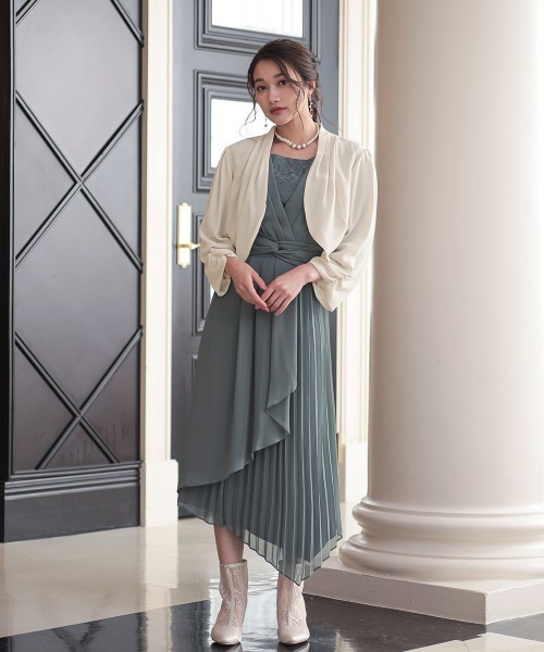「Jolie et Jolie」 ボレロ M ベージュ レディース_画像7
