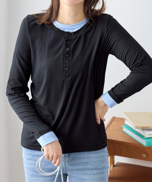 Viola e Viola（ヴィオラ エ ヴィオラ） tシャツ 1枚着映えレイヤード