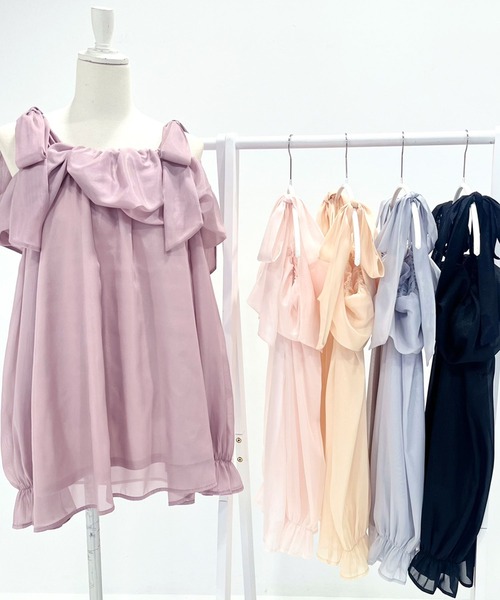 「DearMyLoveRose」 長袖ワンピース MEDIUM ブラック レディース_画像5