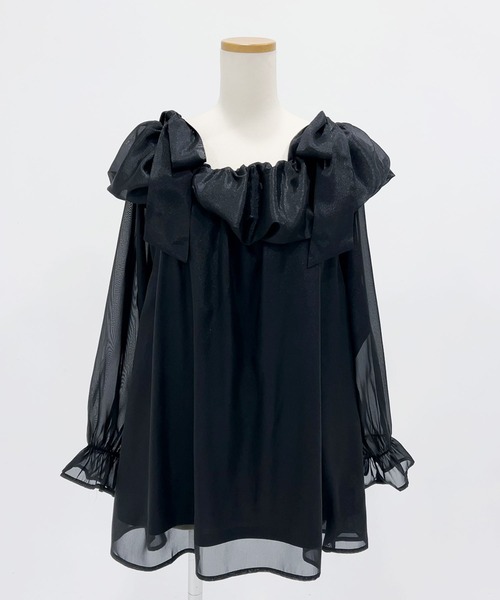 「DearMyLoveRose」 長袖ワンピース MEDIUM ブラック レディース_画像9