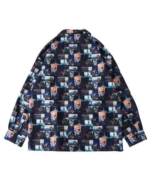 「Subciety」 長袖シャツ LARGE ブラック メンズ_画像6