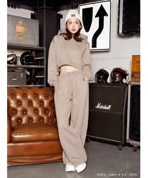 「Darich」 プルオーバーパーカー FREE ホワイト レディース_画像3