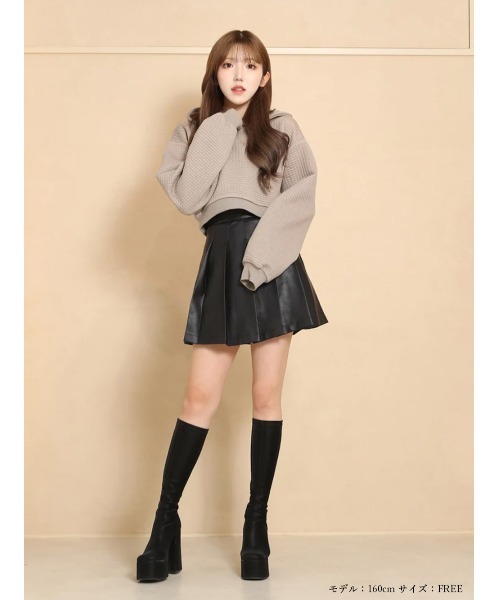 「Darich」 プルオーバーパーカー FREE ホワイト レディース_画像5