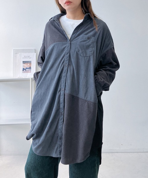 Avant toi アヴァントワ☆ワンピース チュニック tumugu(ツムグ) コットンウェービーボイル×コットン天竺 アシメ