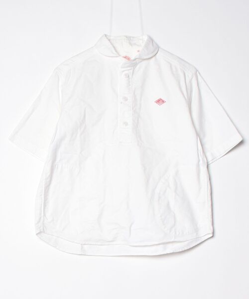 Danton（ダントン） 半袖シャツ 34 ホワイト レディース : ZOZOTOWN