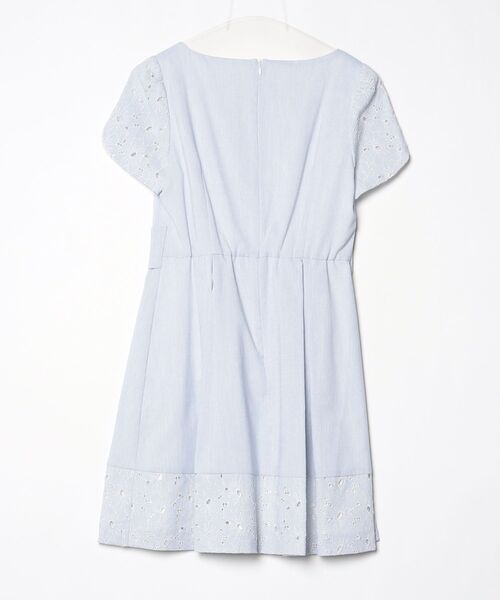 「WILLSELECTION」 半袖ワンピース M ブルー レディース_画像2