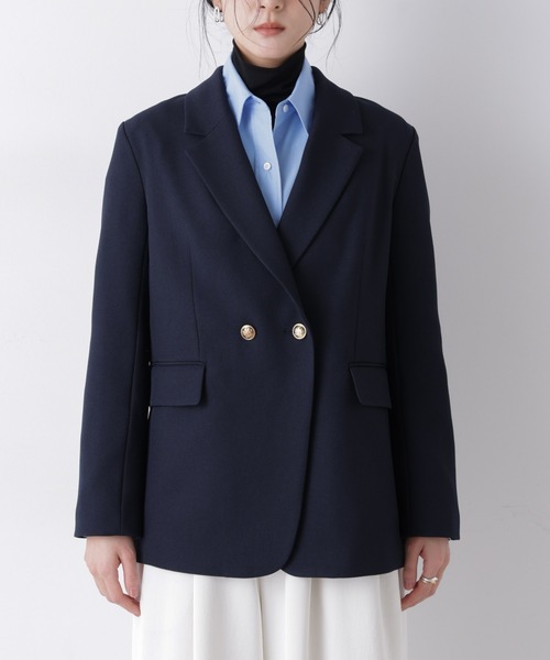 【新品】ナノ・ユニバース★ネイビー テーラードジャケット NANO universe（ナノ・ユニバース） ジャケット テーラードジャケット